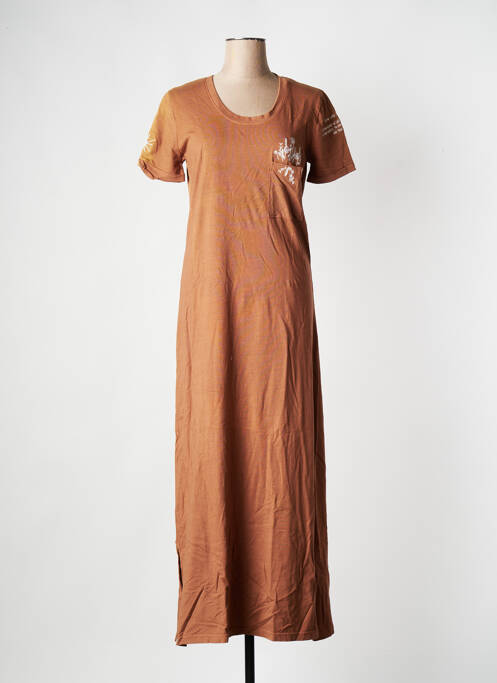 Rochie lungă portocaliu ROSE GARDEN femeie