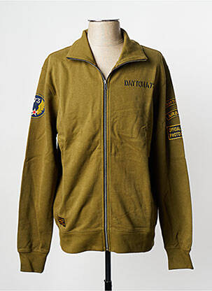 Vestă cu mâneci lungi verde DAYTONA bărbat