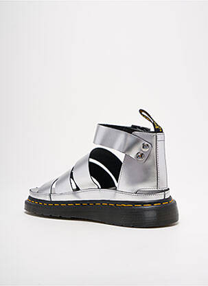 Sandale/pantofi decupați argintiu DR MARTENS femeie