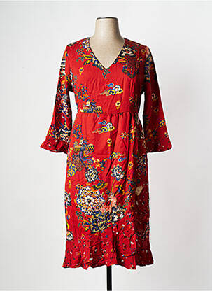 Rochie midi mâneci lungi mâneci lungi maro LA FIANCEE DU MEKONG femeie