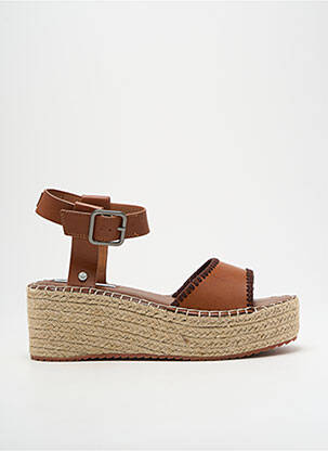 Sandale/pantofi decupați toc platformă toc platformă maro PEPE JEANS femeie