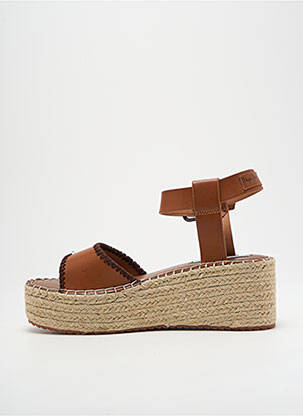 Sandale/pantofi decupați toc platformă toc platformă maro PEPE JEANS femeie