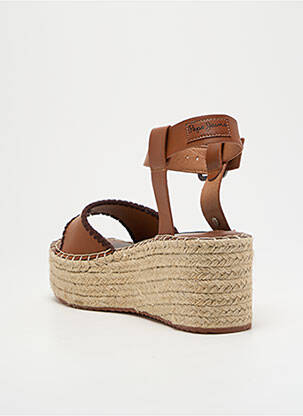 Sandale/pantofi decupați toc platformă toc platformă maro PEPE JEANS femeie