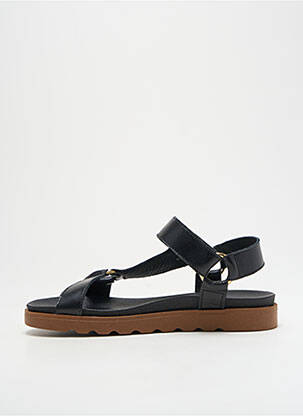 Sandale/pantofi decupați vârf deschis toc plat până la 3 cm negru GEORGIA ROSE femeie