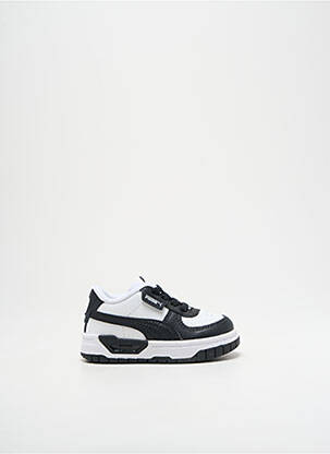 Adidași închidere cu șireturi vârf rotund alb PUMA fată