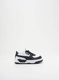 Adidași închidere cu șireturi vârf rotund alb PUMA fată