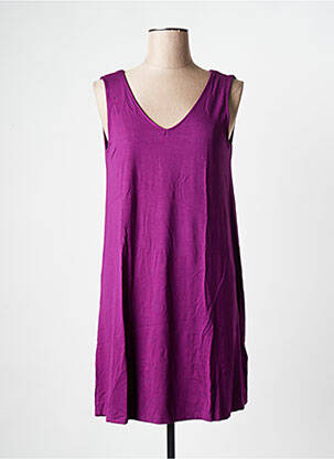Rochie scurtă fără mâneci fără mâneci violet LA FIANCEE DU MEKONG femeie