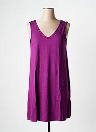 Rochie scurtă fără mâneci fără mâneci violet LA FIANCEE DU MEKONG femeie