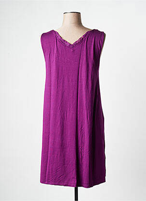 Rochie scurtă fără mâneci fără mâneci violet LA FIANCEE DU MEKONG femeie