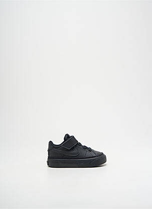 Adidași închidere cu șireturi vârf rotund negru NIKE băiat