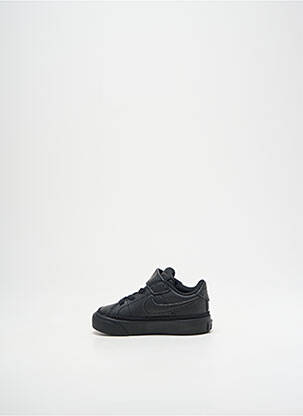 Adidași închidere cu șireturi vârf rotund negru NIKE băiat