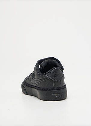 Adidași închidere cu șireturi vârf rotund negru NIKE băiat