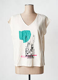 Tricou mâneci scurte mâneci scurte bej LA FIANCEE DU MEKONG femme