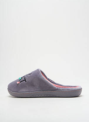 Papuci/pantofi de casă gri ISOTONER femme
