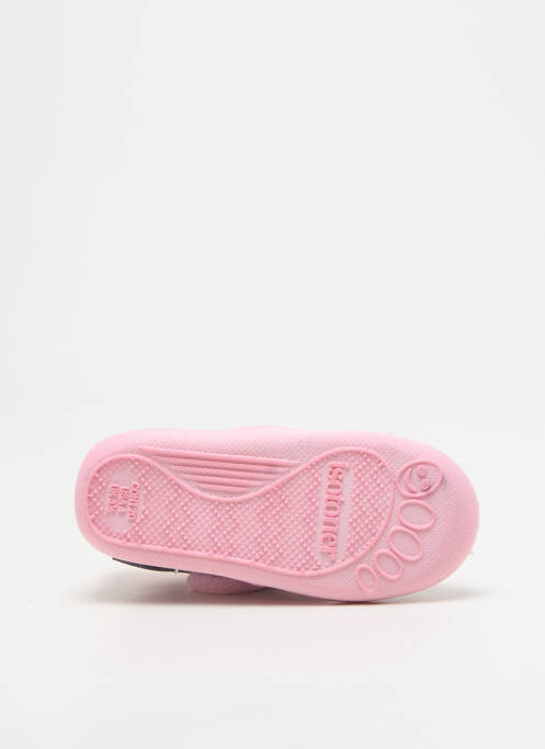 Papuci/Pantofi de casă roz ISOTONER fată