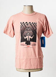 Tricou roz OBEY homme