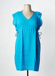 Rochie scurtă mâneci scurte mâneci scurte albastru LA FIANCEE DU MEKONG femeie