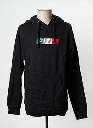 Hanorac negru PIZZA SKATEBOARD bărbat