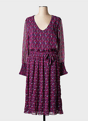 Rochie lungă mâneci lungi mâneci lungi violet LA FIANCEE DU MEKONG femeie