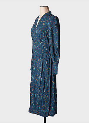 Rochie scurtă mâneci lungi mâneci lungi albastru LA FIANCEE DU MEKONG femeie