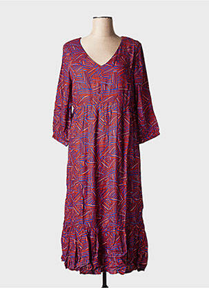 Rochie scurtă mâneci lungi mâneci lungi maro LA FIANCEE DU MEKONG femeie