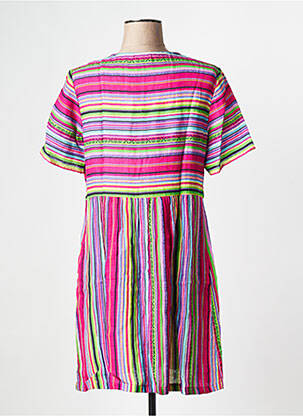 Rochie scurtă mâneci scurte mâneci scurte violet LA FIANCEE DU MEKONG femeie