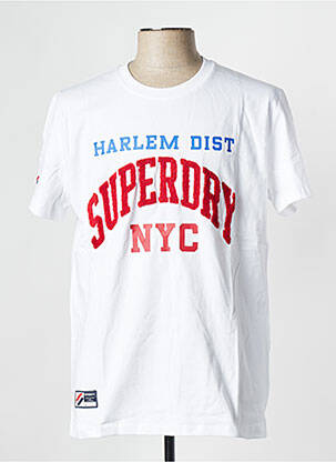 Tricou alb SUPERDRY bărbat