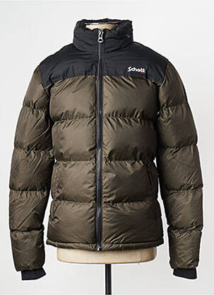 Geacă matlasată verde SCHOTT bărbat