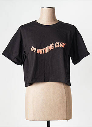 Tricou negru ON VACATION femeie