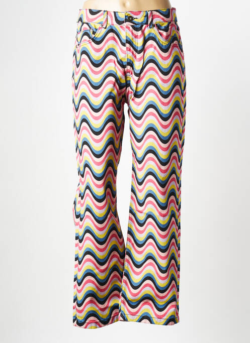 Blugi cu croială dreaptă roz RAGGED PRIEST femeie