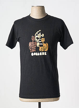 Tricou negru GOUACHE bărbat