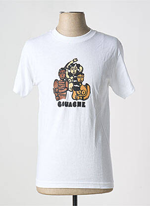 Tricou alb GOUACHE bărbat