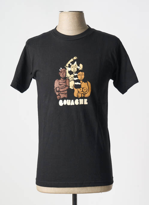 Tricou negru GOUACHE bărbat