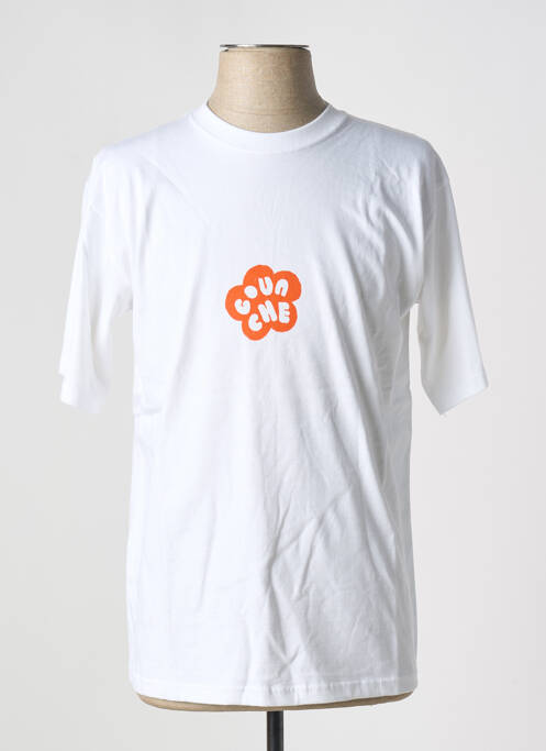 Tricou alb GOUACHE bărbat