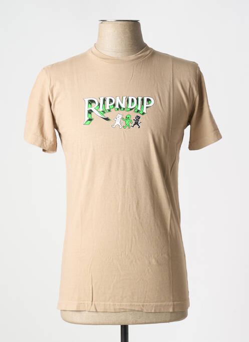Tricou bej RIPNDIP bărbat