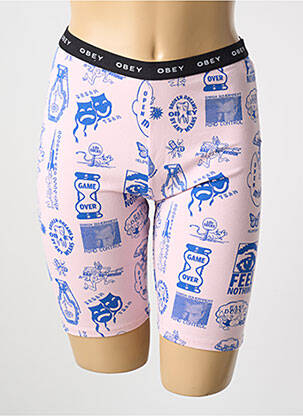 Pantalon de ciclism violet OBEY femeie
