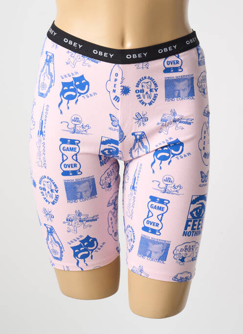 Pantalon de ciclism violet OBEY femeie