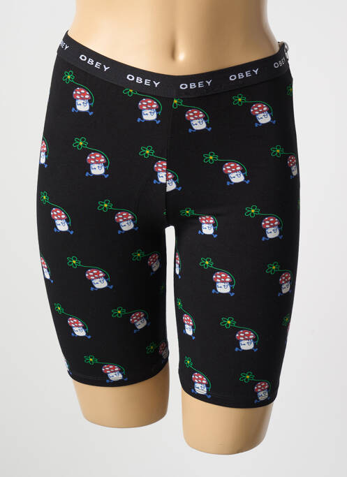 Pantalon de ciclism negru OBEY femeie