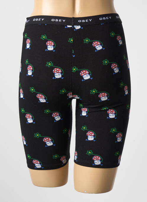 Pantalon de ciclism negru OBEY femeie