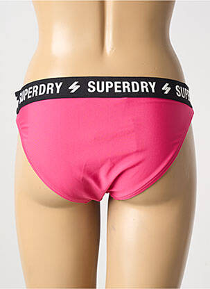 Chiloți de baie roz SUPERDRY femeie