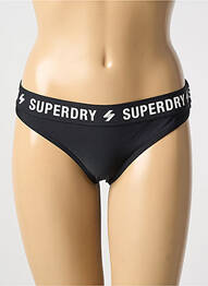 Chiloți de baie negru SUPERDRY femme