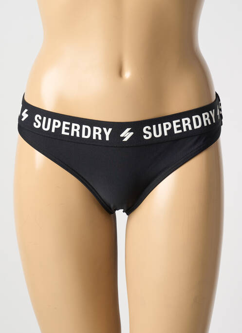 Chiloți de baie negru SUPERDRY femeie