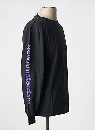 Tricou negru NEW AMSTERDAM SURF ASSOCIATION bărbat