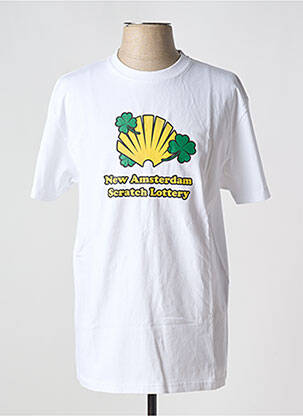 Tricou alb NEW AMSTERDAM SURF ASSOCIATION bărbat