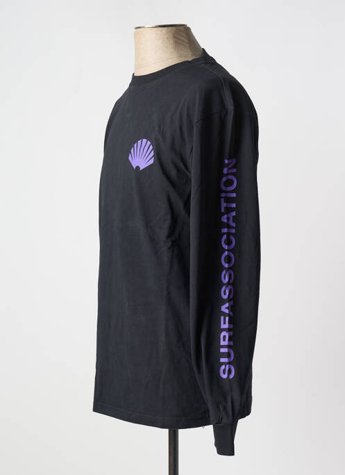 Tricou negru NEW AMSTERDAM SURF ASSOCIATION bărbat