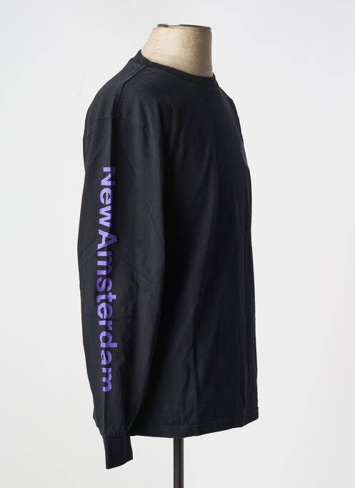 Tricou negru NEW AMSTERDAM SURF ASSOCIATION bărbat