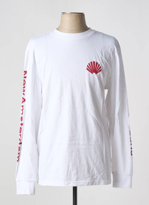 Tricou alb NEW AMSTERDAM SURF ASSOCIATION bărbat