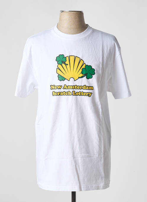 Tricou alb NEW AMSTERDAM SURF ASSOCIATION bărbat