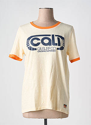 Tricou bej SUPERDRY femeie