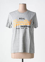 Tricou gri SUPERDRY femme